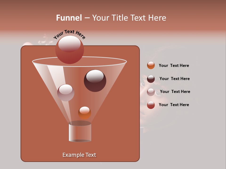 Raised Image Caucasian PowerPoint Template