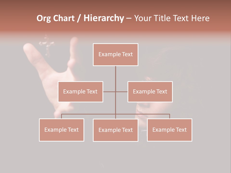 Raised Image Caucasian PowerPoint Template