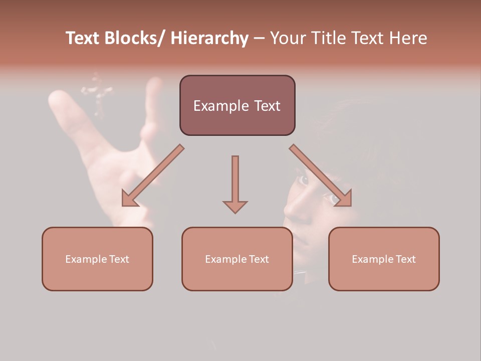 Raised Image Caucasian PowerPoint Template
