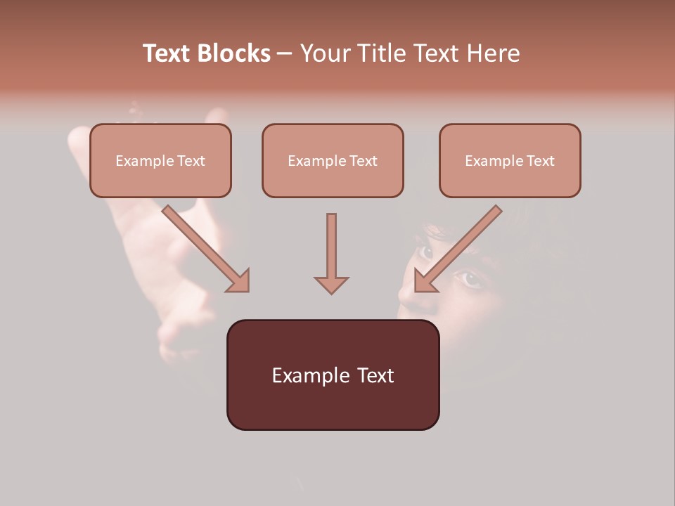 Raised Image Caucasian PowerPoint Template