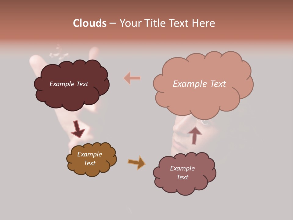 Raised Image Caucasian PowerPoint Template