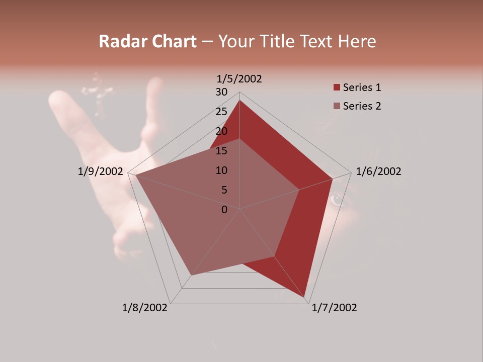 Raised Image Caucasian PowerPoint Template