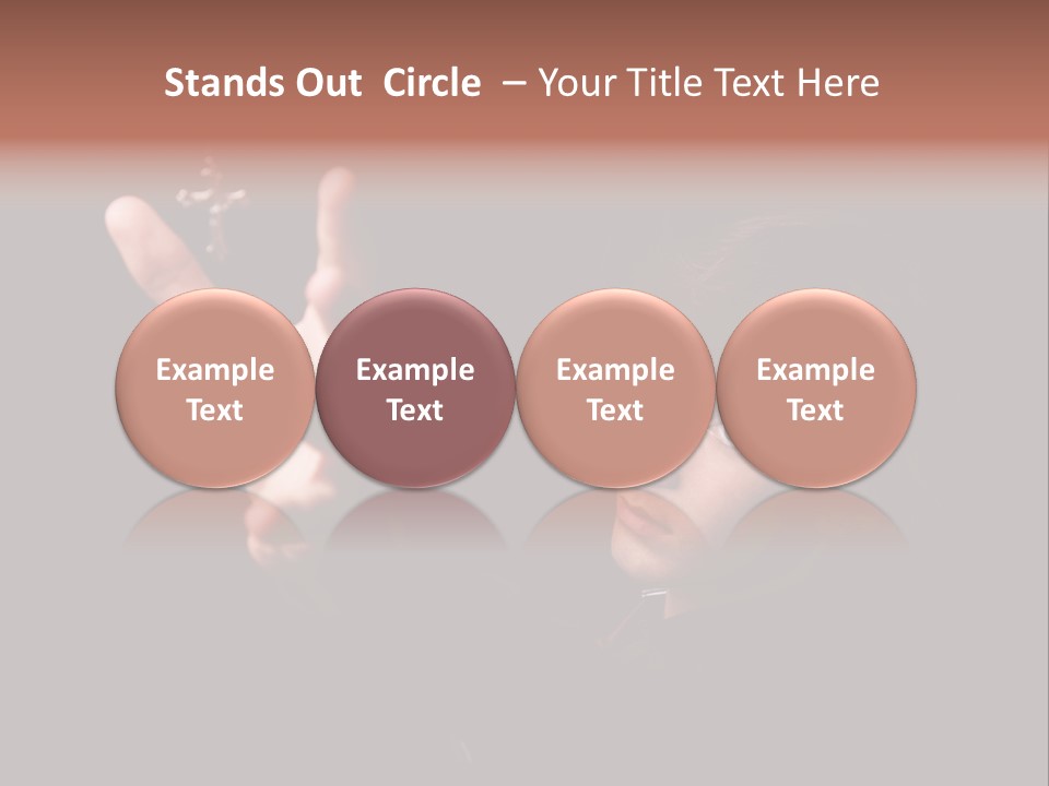 Raised Image Caucasian PowerPoint Template