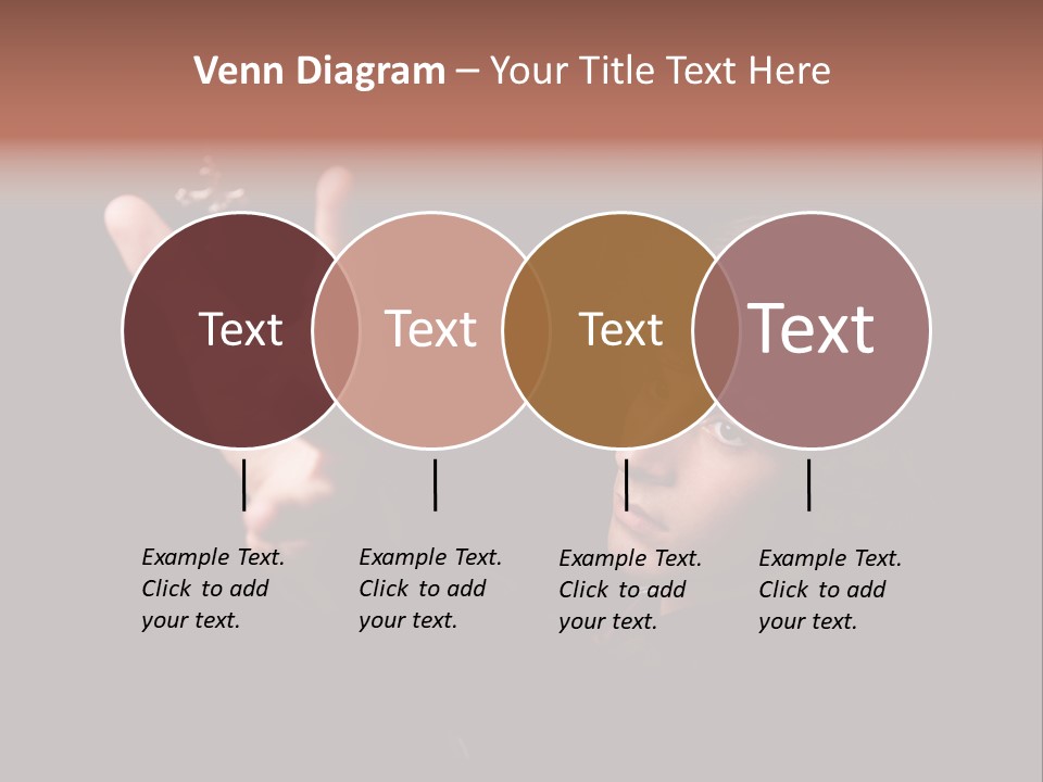 Raised Image Caucasian PowerPoint Template