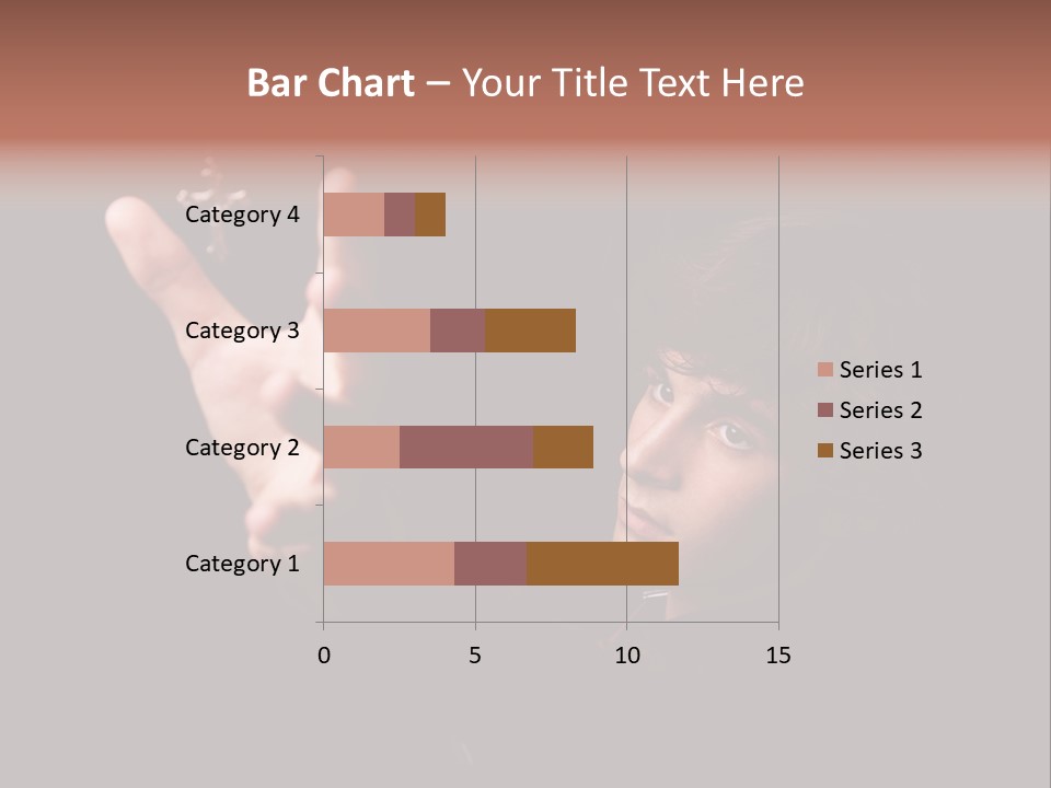 Raised Image Caucasian PowerPoint Template