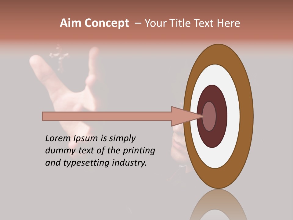 Raised Image Caucasian PowerPoint Template