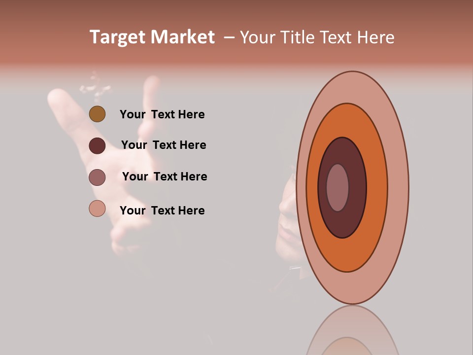 Raised Image Caucasian PowerPoint Template