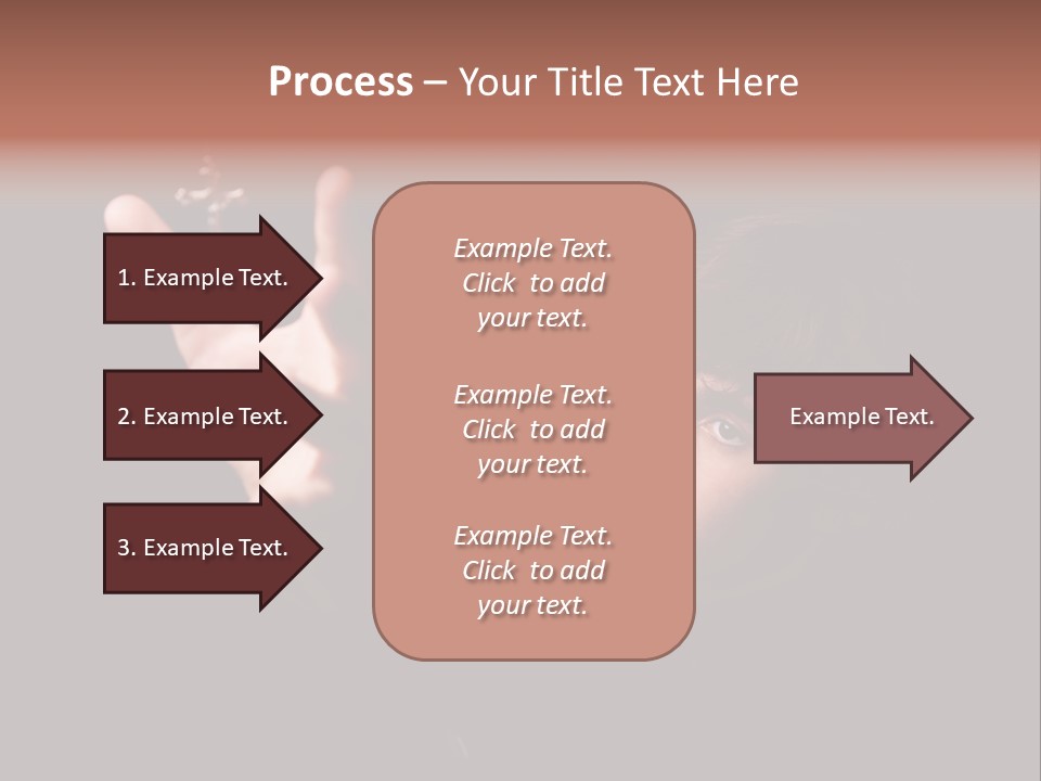 Raised Image Caucasian PowerPoint Template