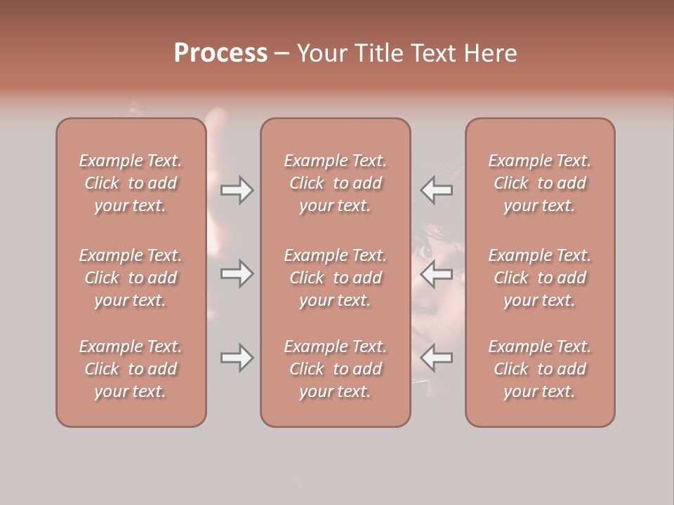 Raised Image Caucasian PowerPoint Template