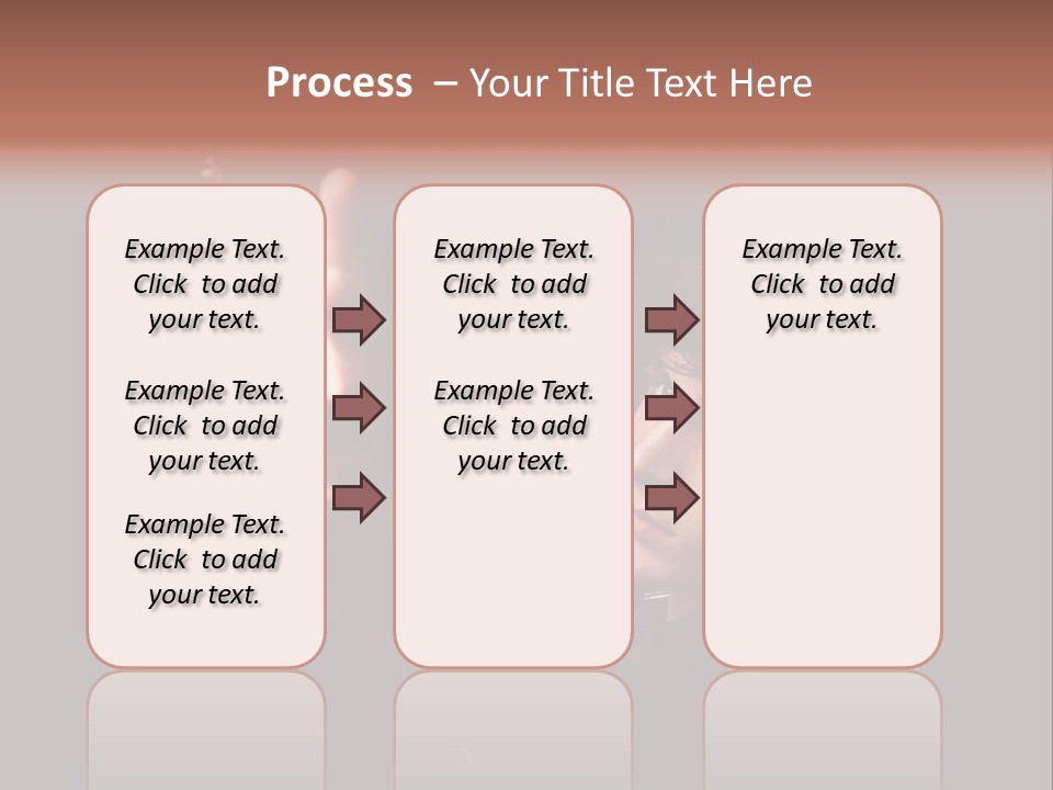 Raised Image Caucasian PowerPoint Template