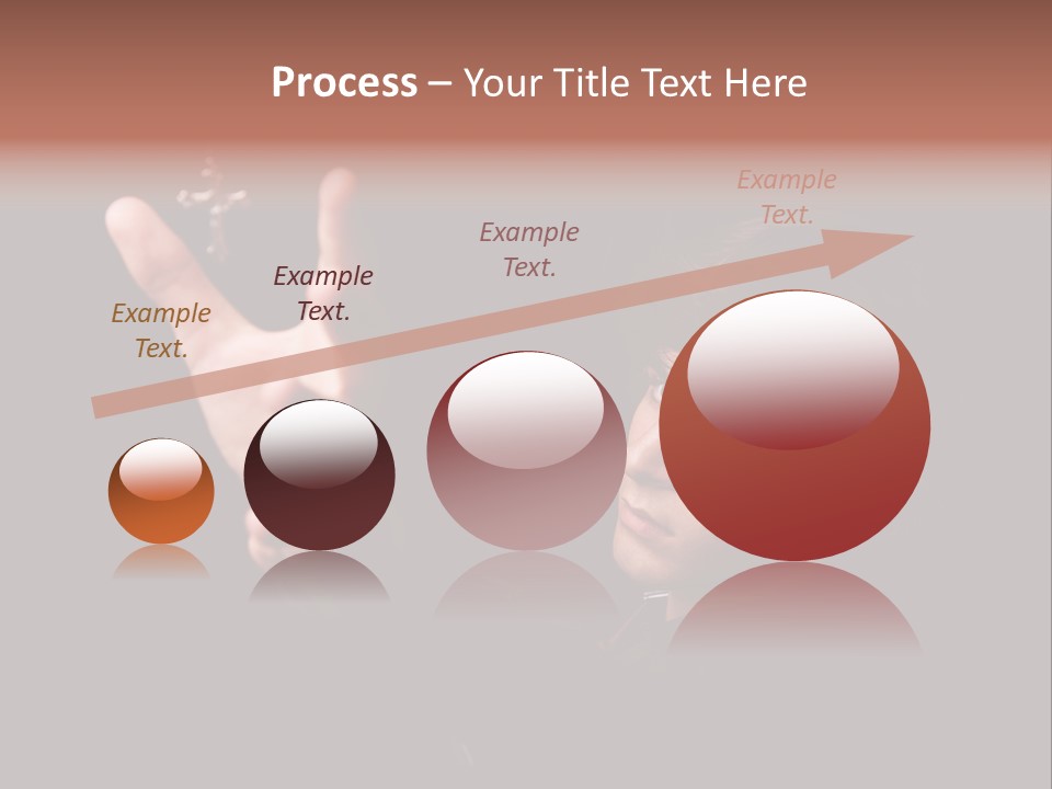 Raised Image Caucasian PowerPoint Template