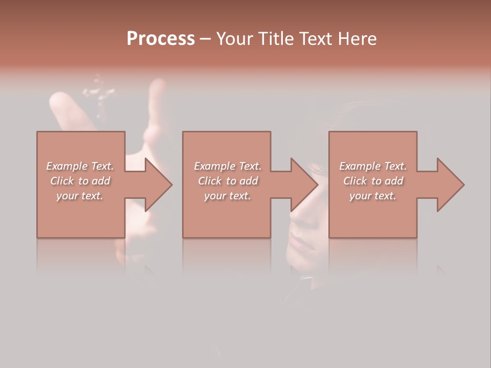 Raised Image Caucasian PowerPoint Template