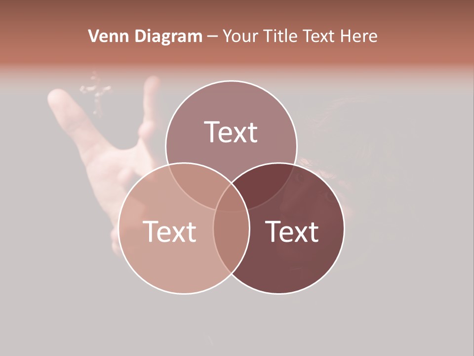 Raised Image Caucasian PowerPoint Template