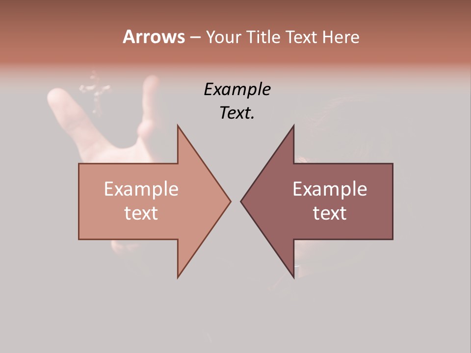 Raised Image Caucasian PowerPoint Template