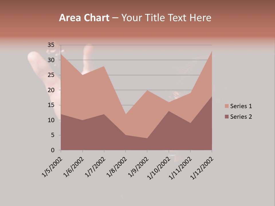 Raised Image Caucasian PowerPoint Template
