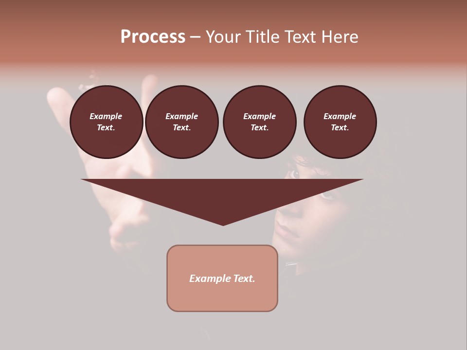 Raised Image Caucasian PowerPoint Template