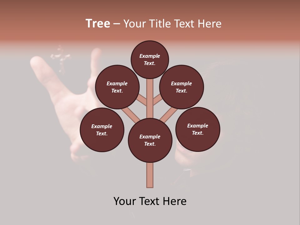 Raised Image Caucasian PowerPoint Template