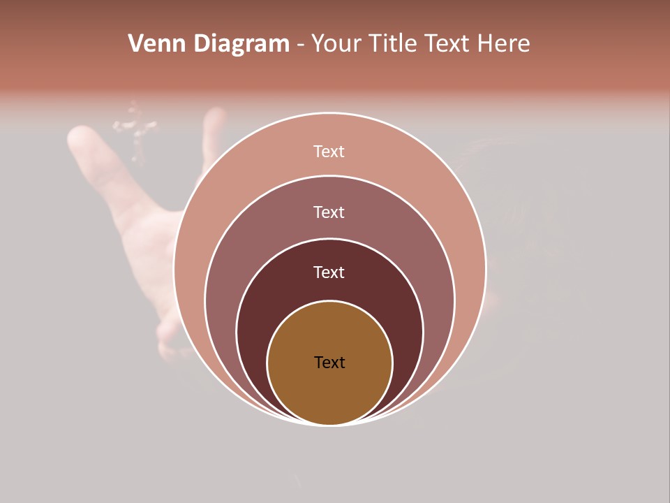 Raised Image Caucasian PowerPoint Template