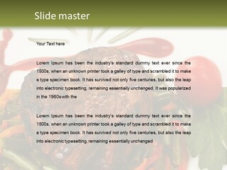Steak Beans Meat PowerPoint Template