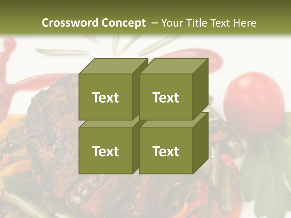 Steak Beans Meat PowerPoint Template