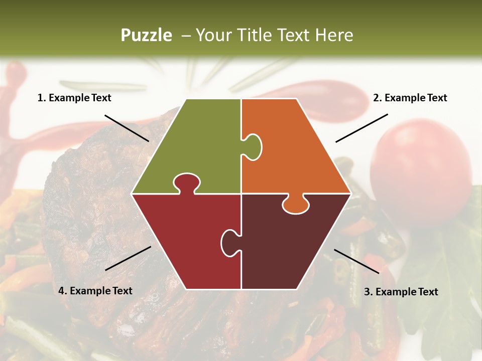 Steak Beans Meat PowerPoint Template