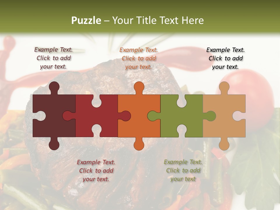 Steak Beans Meat PowerPoint Template