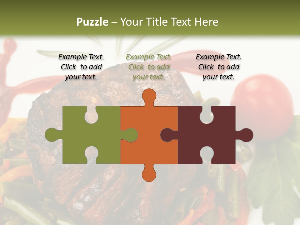 Steak Beans Meat PowerPoint Template