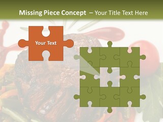 Steak Beans Meat PowerPoint Template