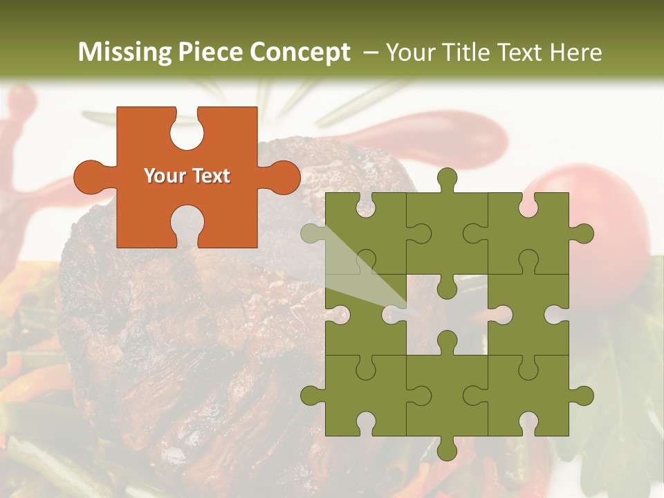 Steak Beans Meat PowerPoint Template