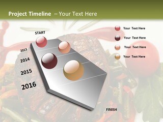 Steak Beans Meat PowerPoint Template