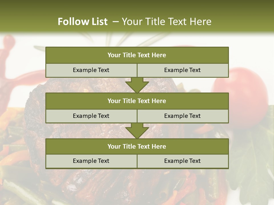 Steak Beans Meat PowerPoint Template