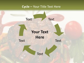 Steak Beans Meat PowerPoint Template