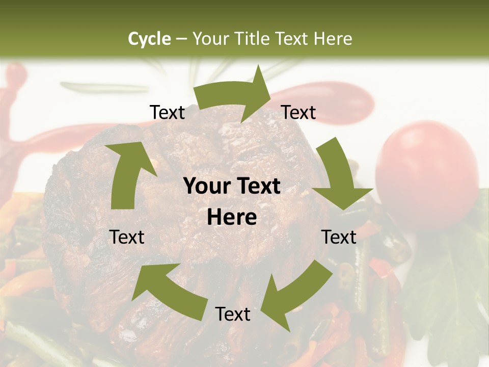 Steak Beans Meat PowerPoint Template