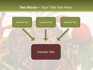 Steak Beans Meat PowerPoint Template