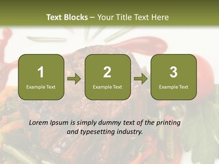 Steak Beans Meat PowerPoint Template