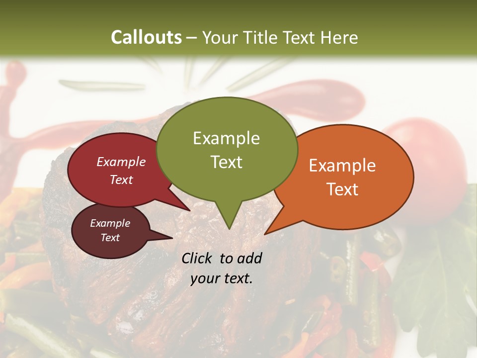 Steak Beans Meat PowerPoint Template