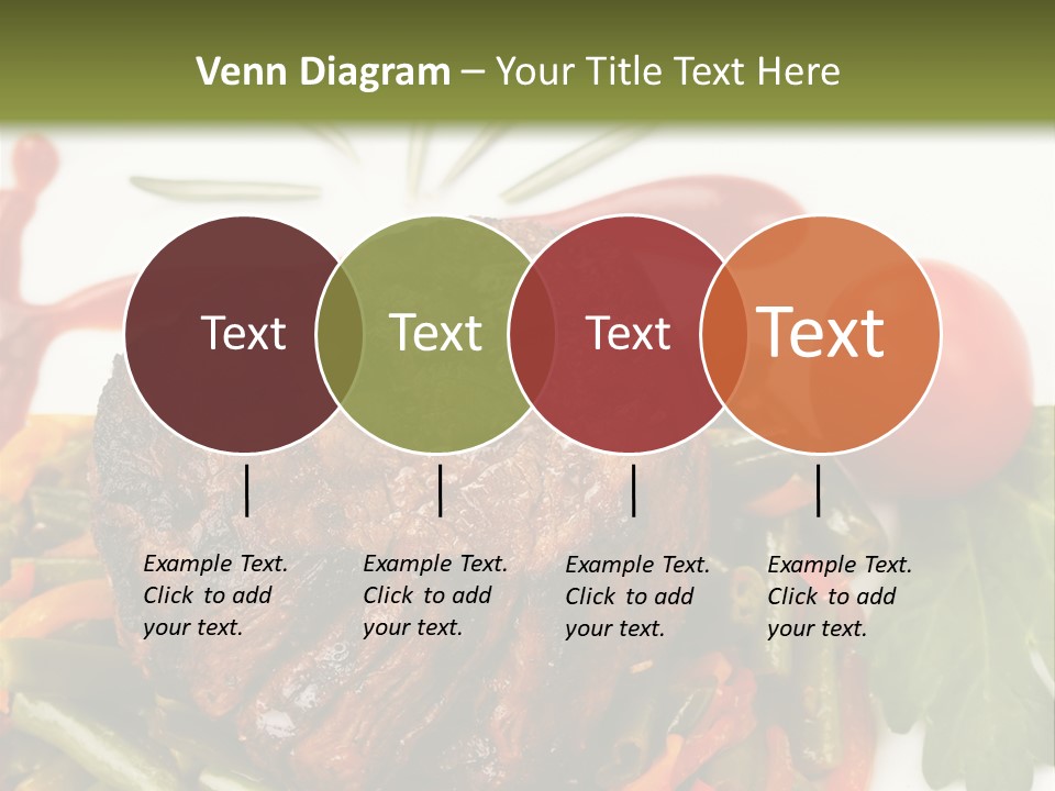 Steak Beans Meat PowerPoint Template