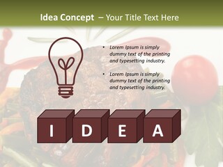 Steak Beans Meat PowerPoint Template
