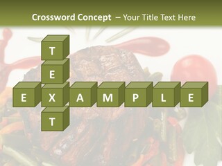 Steak Beans Meat PowerPoint Template