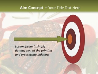 Steak Beans Meat PowerPoint Template