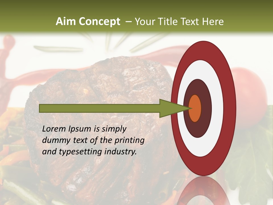 Steak Beans Meat PowerPoint Template