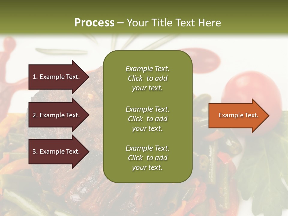 Steak Beans Meat PowerPoint Template
