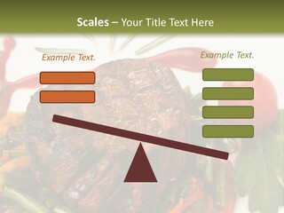 Steak Beans Meat PowerPoint Template