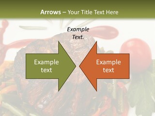 Steak Beans Meat PowerPoint Template