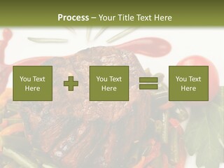 Steak Beans Meat PowerPoint Template