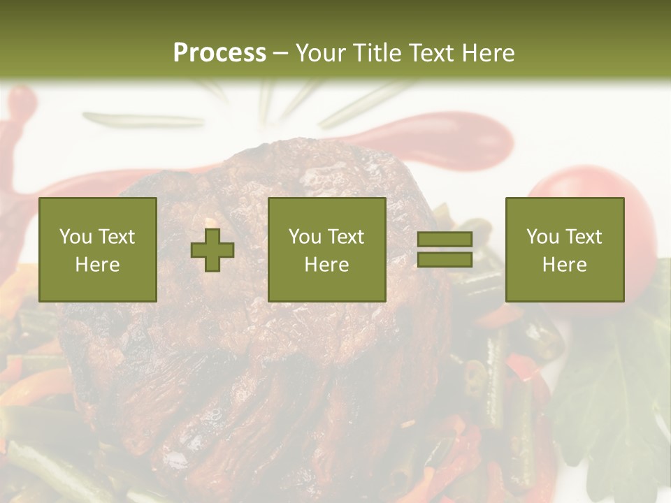 Steak Beans Meat PowerPoint Template