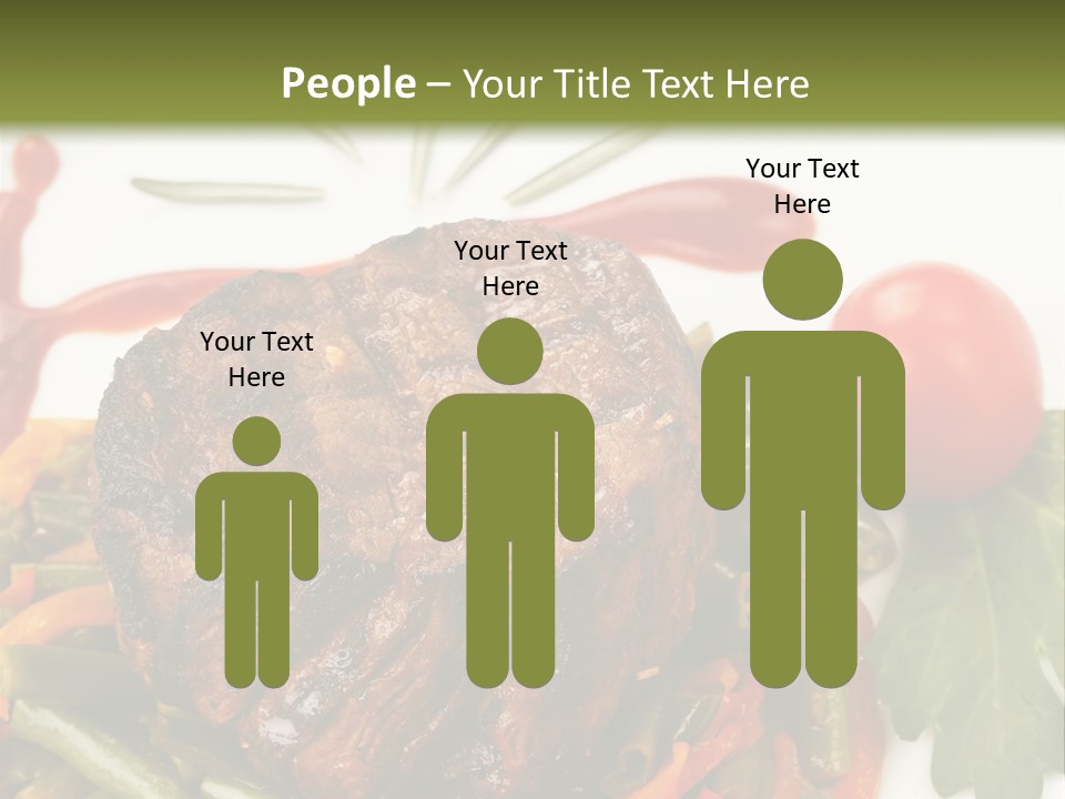 Steak Beans Meat PowerPoint Template