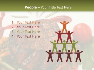 Steak Beans Meat PowerPoint Template