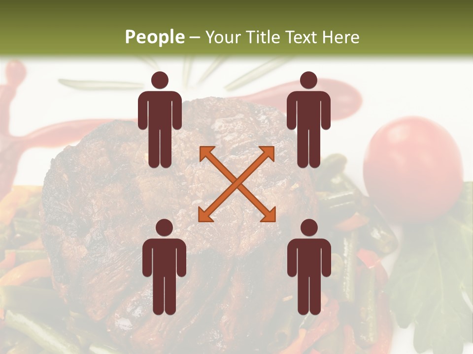 Steak Beans Meat PowerPoint Template