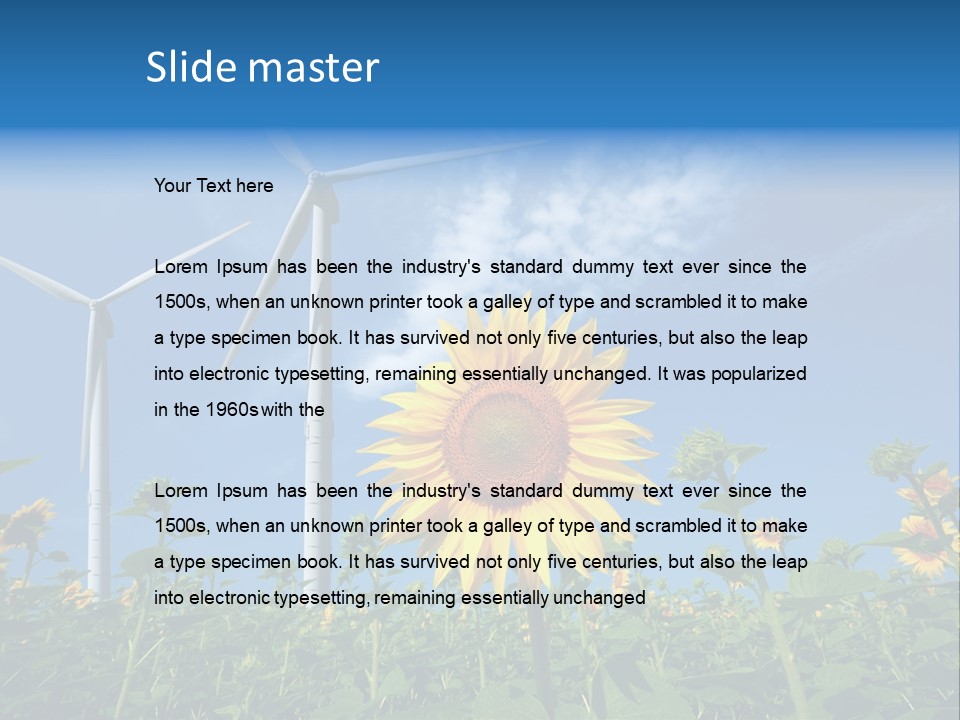 Mill Eco Yellow PowerPoint Template